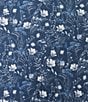 Color:Dark Navy - Image 4 - Daniel Cremieux Signature Label Floral Printed Cotton Interlock Short Sleeve Coatfront Shirt