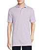 Color:Lavender - Image 1 - Daniel Cremieux Signature Label Jersey Jacquard Short Sleeve Polo Shirt