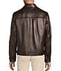Cremieux Daniel Cremieux Signature Label Leather Hipster Jacket, Color:Dark Brown - Image 2