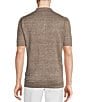 Color:Fossil Tan - Image 2 - Daniel Cremieux Signature Label Linen Short Sleeve Polo Sweater