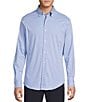 Cremieux Daniel Cremieux Signature Label Long Sleeve Button Down Luxe Stretch Solid Woven Shirt, Color:Ashleigh Blue - Image 1