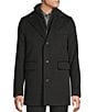Cremieux Daniel Cremieux Signature Label Loro Piana Bib Wool Coat, Color:Charcoal - Image 3