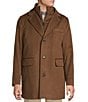 Cremieux Daniel Cremieux Signature Label Loro Piana Bib Wool Coat, Color:Brown - Image 3
