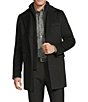 Cremieux Daniel Cremieux Signature Label Loro Piana Bib Wool Coat, Color:Charcoal - Image 1