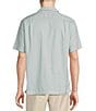 Color:Blue Surf - Image 2 - Daniel Cremieux Signature Label Lyocell-Cotton Short Sleeve Woven Camp Shirt