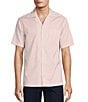 Color:Light Pink - Image 1 - Daniel Cremieux Signature Label Lyocell-Cotton Short Sleeve Woven Camp Shirt