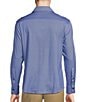 Color:Blue - Image 2 - Daniel Cremieux Signature Label Micro Dot Italian Knit Oxford Long Sleeve Woven Shirt