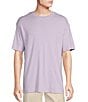 Color:Lavender - Image 1 - Daniel Cremieux Signature Label Micro Striped Short Sleeve T-Shirt
