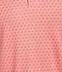 Cremieux Daniel Cremieux Signature Label Mini Geo Shell Print Short Sleeve Polo Shirt, Color:Shell Pink - Image 4
