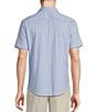 Cremieux Daniel Cremieux Signature Label Mini Geo Print Short Sleeve Shirt, Color:Windsurf Blue - Image 2