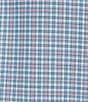 Color:Blue - Image 4 - Daniel Cremieux Signature Label Non-Iron Plaid Basket Weave Long Sleeve Woven Shirt