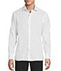 Daniel Cremieux Signature Label Non-Iron Solid Linen Long Sleeve Button Front Woven Shirt - Image 2