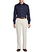 Daniel Cremieux Signature Label Non-Iron Solid Linen Long Sleeve Button Front Woven Shirt - Image 4