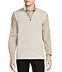 Color:Egret White - Image 1 - Daniel Cremieux Signature Label Supima Cashmere Blend Quarter-Zip Sweater Vest