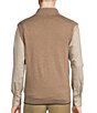 Color:Brown Heather - Image 2 - Daniel Cremieux Signature Label Supima Cashmere Blend Quarter-Zip Sweater Vest