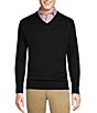 Color:Black - Image 1 - Daniel Cremieux Signature Label Supima Cashmere V-Neck Sweater