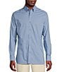Color:Blue - Image 1 - Daniel Cremieux Signature Label Sateen Micro-Print Long Sleeve Woven Shirt