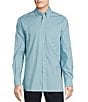 Color:Blue Mist - Image 1 - Daniel Cremieux Signature Label Sateen Micro-Print Long Sleeve Woven Shirt