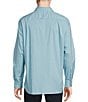 Color:Blue Mist - Image 2 - Daniel Cremieux Signature Label Sateen Micro-Print Long Sleeve Woven Shirt