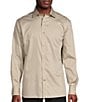 Color:Perfect Pale Beige - Image 1 - Daniel Cremieux Signature Label Sateen Micro-Print Long Sleeve Woven Shirt