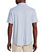 Color:Light Blue - Image 2 - Daniel Cremieux Signature Label Solid Cotton Interlock Short Sleeve Coatfront Shirt