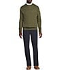 Cremieux Daniel Cremieux Signature Label Solid Crew Neck Sweater, Color:Olive - Image 3