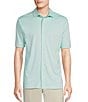 Color:Iced Aqua - Image 1 - Daniel Cremieux Signature Label Solid Interlock Short-Sleeve Coatfront Shirt