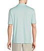 Color:Iced Aqua - Image 2 - Daniel Cremieux Signature Label Solid Interlock Short-Sleeve Coatfront Shirt