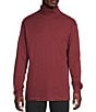 Cremieux Daniel Cremieux Signature Label Solid Interlock Turtleneck Shirt, Color:Cabernet - Image 1