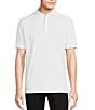 Color:Lucent White - Image 1 - Daniel Cremieux Signature Label Solid Jersey Short Sleeve Polo Shirt