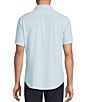 Daniel Cremieux Signature Label Solid Pima Cotton Short Sleeve Coat Front Shirt - Image 6