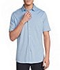 Daniel Cremieux Signature Label Solid Short Sleeve Coatfront Shirt - Image 5