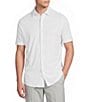 Daniel Cremieux Signature Label Solid Short Sleeve Coatfront Shirt - Image 1