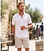 Daniel Cremieux Signature Label Solid Short Sleeve Coatfront Shirt - Image 5