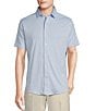 Cremieux Daniel Cremieux Signature Label Solid Short Sleeve Woven Shirt, Color:Windsurfer - Image 1
