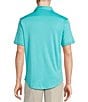 Cremieux Daniel Cremieux Signature Label Solid Short Sleeve Woven Shirt, Color:Turquoise - Image 2