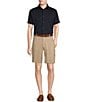 Cremieux Daniel Cremieux Signature Label Solid Short Sleeve Woven Shirt, Color:Dark Navy - Image 3