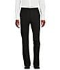 Color:Black - Image 1 - Daniel Cremieux Signature Label Stretch Flat Front Pants