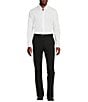 Cremieux Daniel Cremieux Signature Label Stretch Flat Front Dress Pants, Color:Black - Image 3