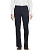 Cremieux Daniel Cremieux Signature Label Stretch Flat Front Dress Pants, Color:Navy - Image 1