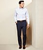Cremieux Daniel Cremieux Signature Label Stretch Flat Front Dress Pants, Color:Navy - Image 5