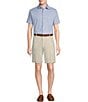Cremieux Daniel Cremieux Signature Label Stretch Flat-Front Supima Cotton 9#double; Inseam Shorts, Color:Stone - Image 3