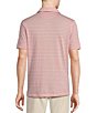Color:Blush - Image 2 - Daniel Cremieux Signature Label Stripe Jersey Short-Sleeve Polo Shirt