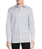 Color:Blue - Image 1 - Daniel Cremieux Signature Label Textured Cotton Long Sleeve Woven Shirt