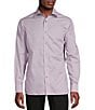 Color:Purple - Image 1 - Daniel Cremieux Signature Label Textured Cotton Long Sleeve Woven Shirt