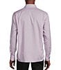 Color:Purple - Image 2 - Daniel Cremieux Signature Label Textured Cotton Long Sleeve Woven Shirt