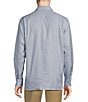 Color:Blue - Image 2 - Daniel Cremieux Signature Label Textured Geometric Long Sleeve Woven Shirt