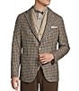 Cremieux Daniel Cremieux Signature Label The Highlands Collection Plaid Wool Blazer, Color:Brown - Image 1
