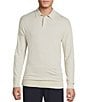 Cremieux Daniel Cremieux Signature Label The Highlands Collection Solid Long Sleeve Polo Sweater, Color:Oatmeal Heather - Image 1
