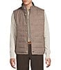 Cremieux Daniel Cremieux Signature Label The Highlands Collection Wool Herringbone Vest, Color:Brown - Image 1